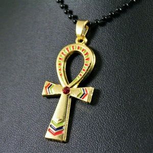 Alloy Egyptian Ankh Cross Pendant Necklace